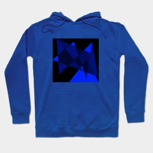 blue triangles Hoodie